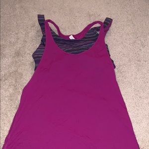 Built in sports bra and tank.